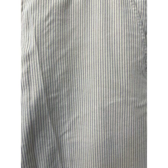 Lauren Ralph Lauren Womens Cream and Blue Striped Pants Size 8 Petite - Picture 2 of 6